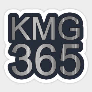 KMG 365 (Silver Metallic) Sticker